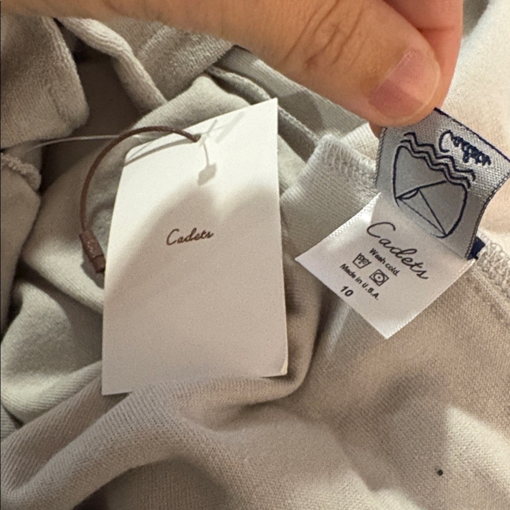 Cadets Casita Terry Polo Shirt in Gray SZ 10 NWT - Picture 3 of 3
